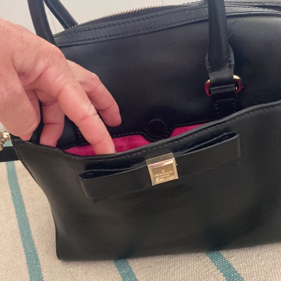 Kate spade black purse with bow - Picture 3 of 5